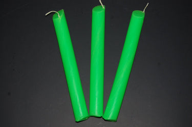 Green UV Blacklight Reactive Drip Candles
